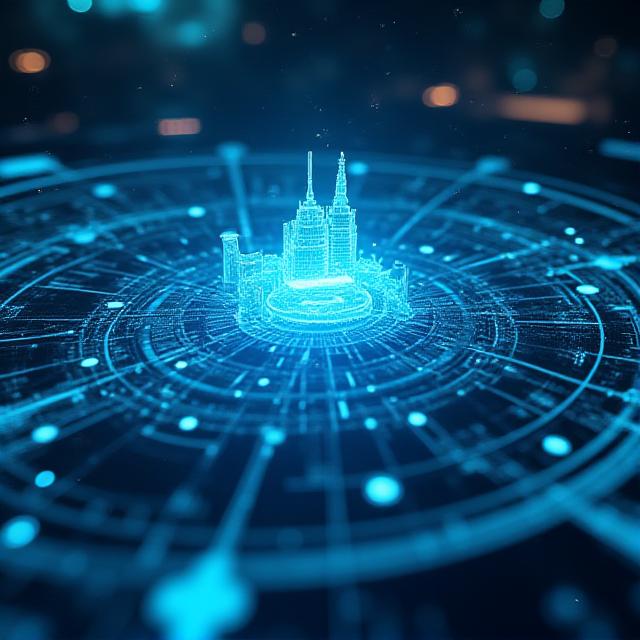 High-tech nautical navigation interface showing data migration streams
