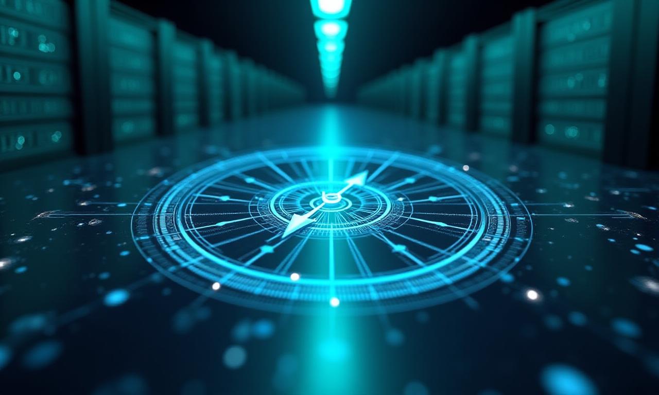 Modern digital compass reflecting cloud networks